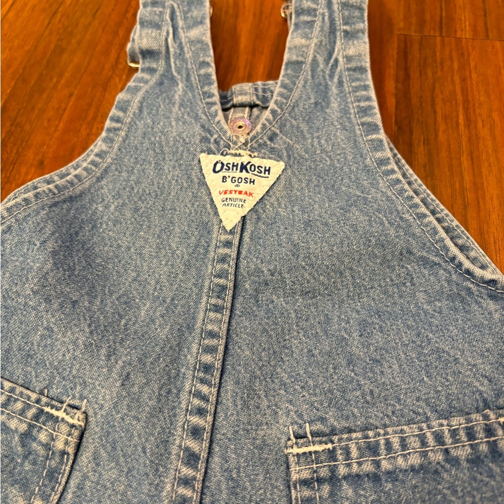 Osh Kosh B’Gosh vintage denim overall shorts - Picture 4 of 7